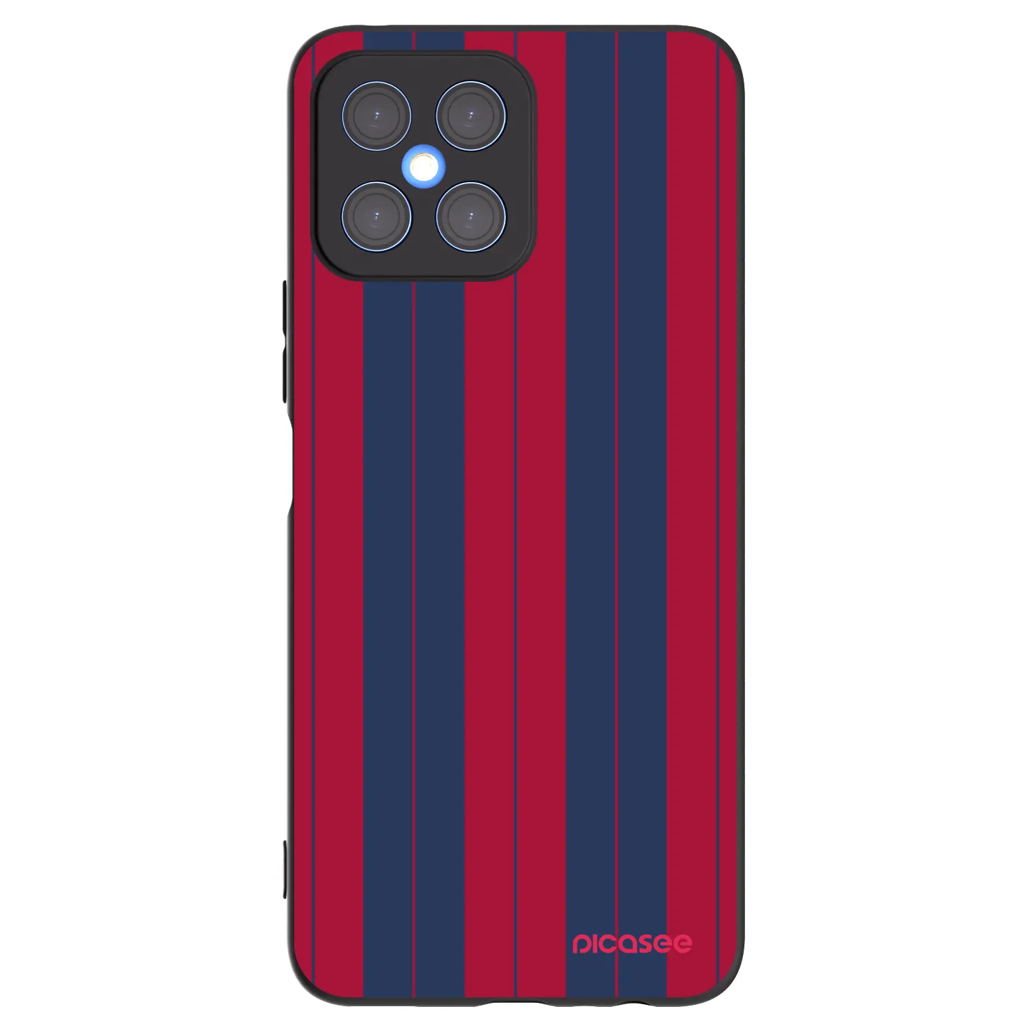 Picasee silikonowe czarne etui na Honor X8 4G - Yacht club