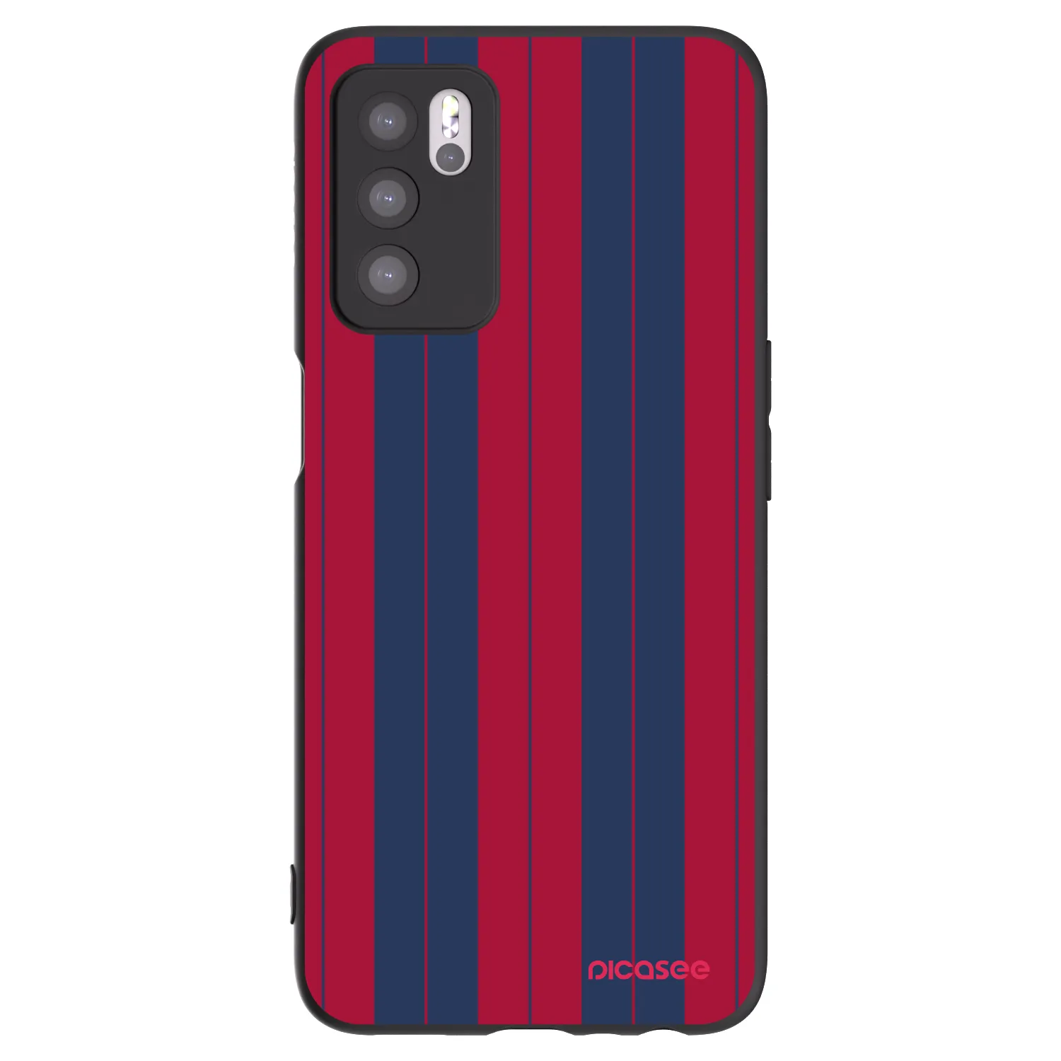 Picasee silikonowe czarne etui na OPPO A16s - Yacht club
