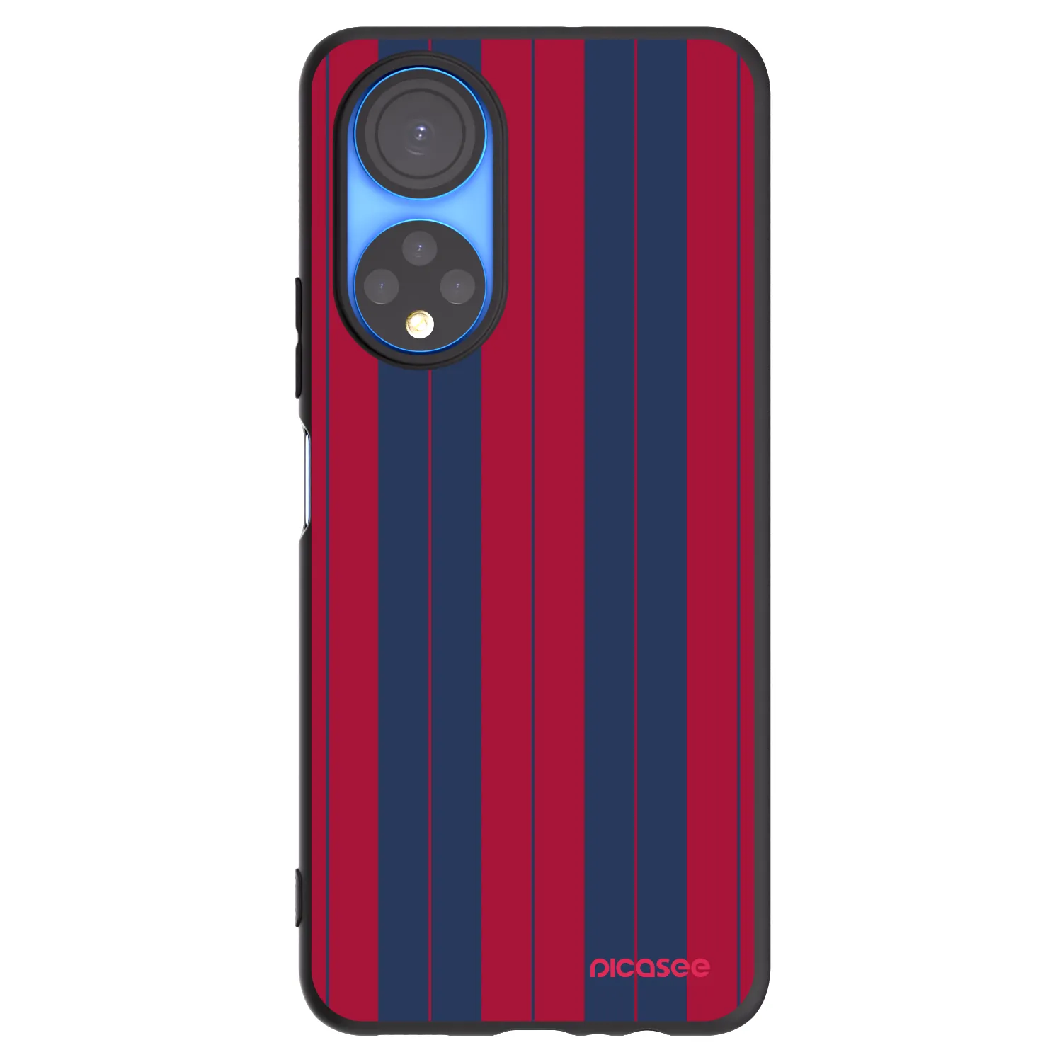 Picasee silikonowe czarne etui na Honor X7 - Yacht club