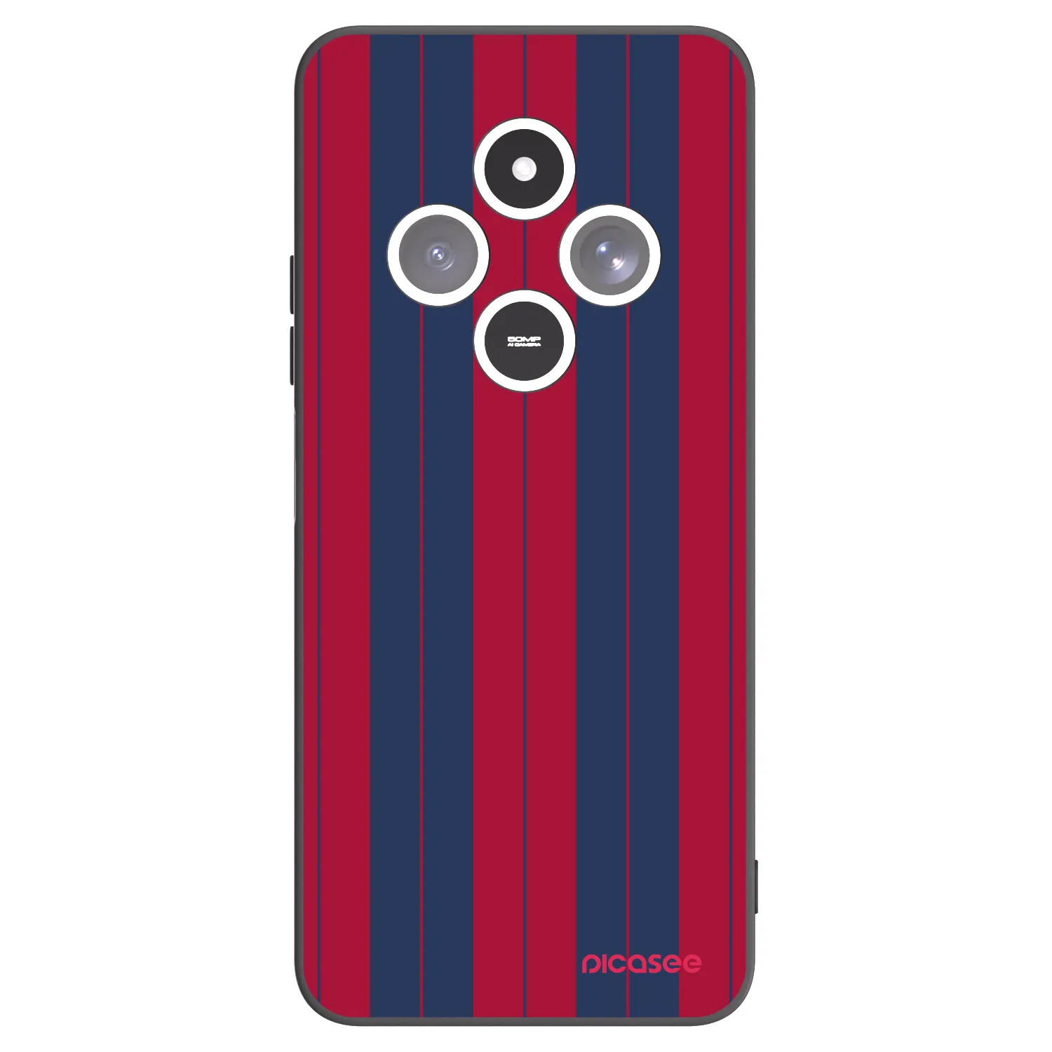 Picasee silikonowe czarne etui na Xiaomi Redmi 14C - Yacht club