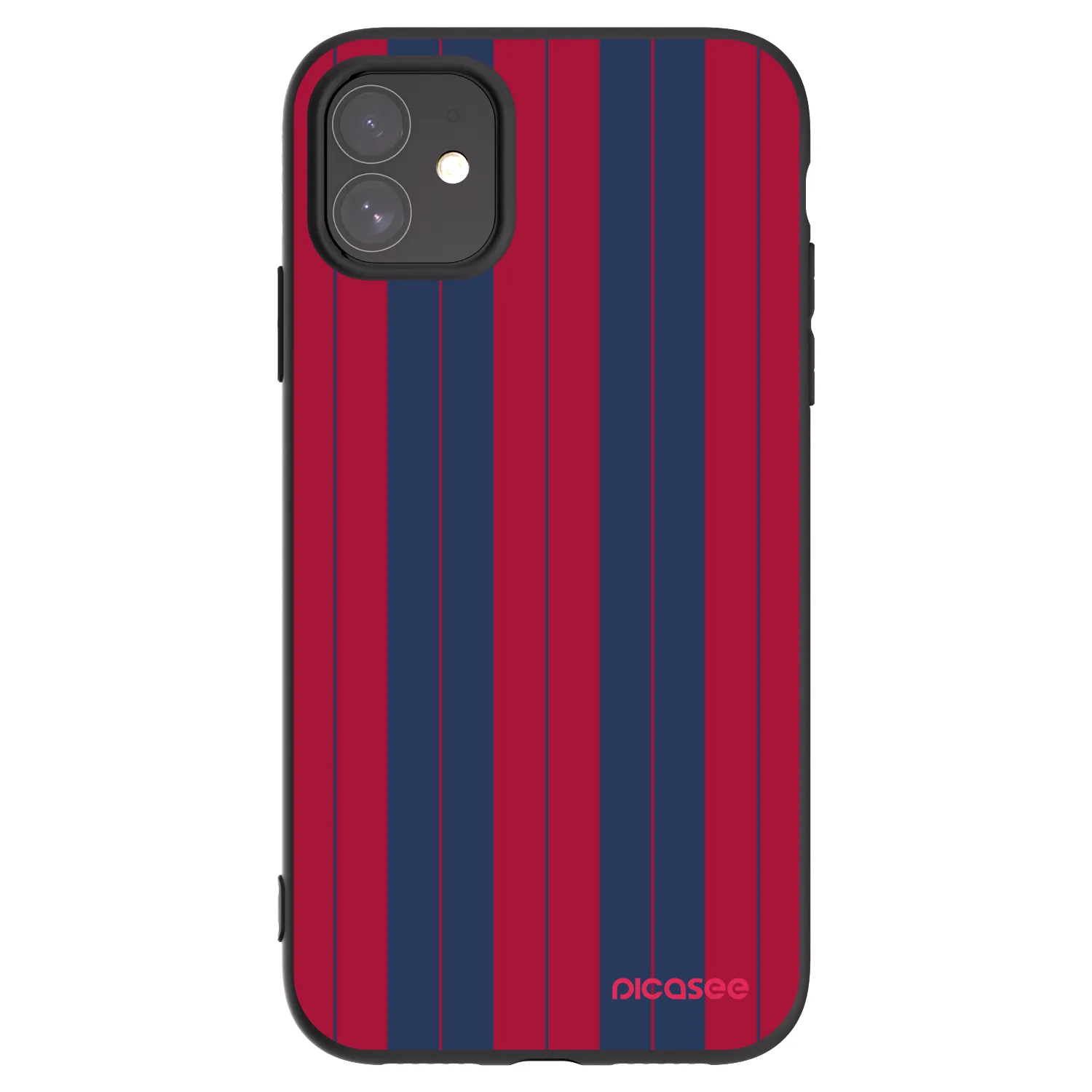 Picasee silikonowe czarne etui na Apple iPhone 11 - Yacht club