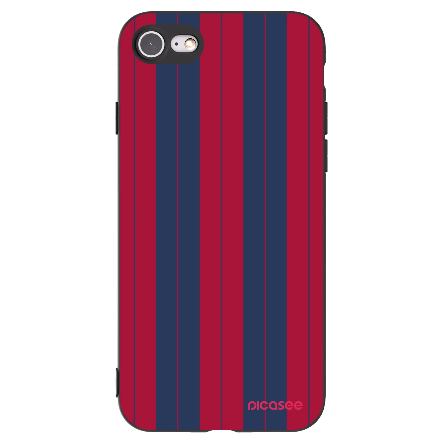 Picasee silikonowe czarne etui na Apple iPhone SE 2020 - Yacht club