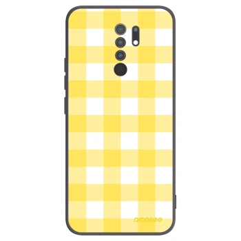 Picasee silikonowe czarne etui na Xiaomi Redmi 9 - Gride lemon