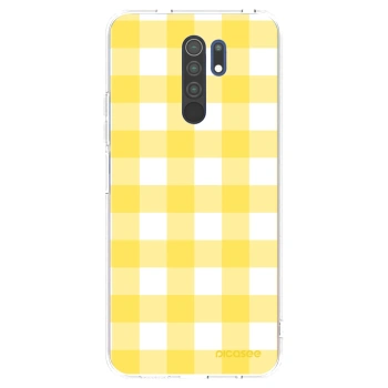 Picasee silikonowe przeźroczyste etui na Xiaomi Redmi 9 - Gride lemon