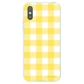 Picasee silikonowe przeźroczyste etui na Xiaomi Redmi 9A - Gride lemon