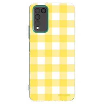 Picasee silikonowe przeźroczyste etui na Honor 10X Lite - Gride lemon