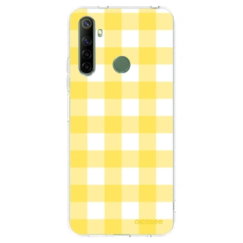 Picasee silikonowe przeźroczyste etui na Realme 6i - Gride lemon