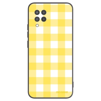 Picasee silikonowe czarne etui na Samsung Galaxy A42 A426B - Gride lemon