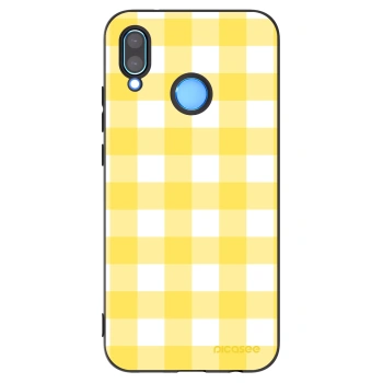 Picasee silikonowe czarne etui na Huawei P20 Lite - Gride lemon