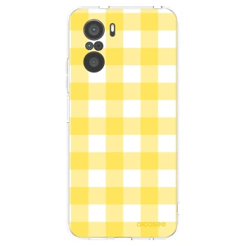 Picasee silikonowe przeźroczyste etui na Xiaomi Poco F3 - Gride lemon