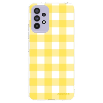Picasee silikonowe przeźroczyste etui na Samsung Galaxy A32 4G SM-A325F - Gride lemon