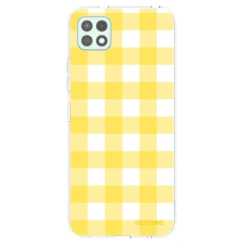 Picasee silikonowe przeźroczyste etui na Samsung Galaxy A22 A226B 5G - Gride lemon