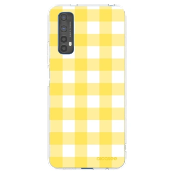 Picasee silikonowe przeźroczyste etui na Realme 7 - Gride lemon