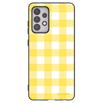 Picasee silikonowe czarne etui na Samsung Galaxy A52s 5G A528B - Gride lemon