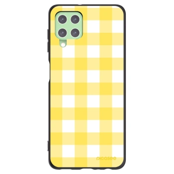 Picasee silikonowe czarne etui na Samsung Galaxy A22 A225F 4G - Gride lemon