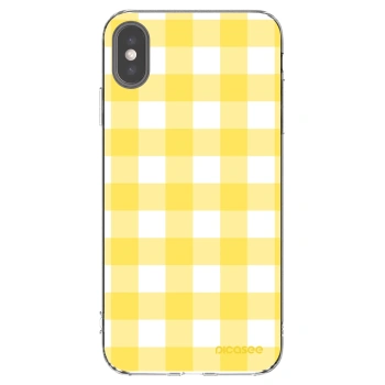 Picasee silikonowe przeźroczyste etui na Apple iPhone XS Max - Gride lemon