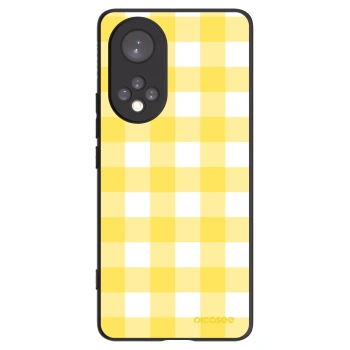 Picasee silikonowe czarne etui na Honor 50 5G - Gride lemon