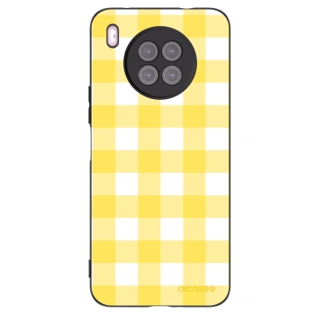 Picasee silikonowe czarne etui na Huawei Nova 8i - Gride lemon