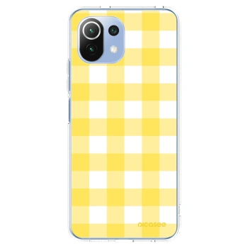 Picasee silikonowe przeźroczyste etui na Xiaomi 11 Lite 5G NE - Gride lemon