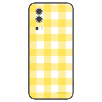 Picasee silikonowe czarne etui na Vivo Y72 5G - Gride lemon