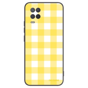 Picasee silikonowe czarne etui na Realme 8 5G - Gride lemon