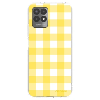 Picasee silikonowe przeźroczyste etui na Realme 8i - Gride lemon