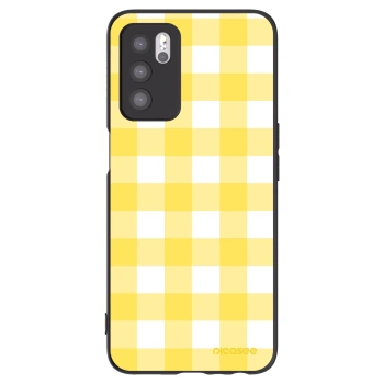 Picasee silikonowe czarne etui na OPPO A16s - Gride lemon