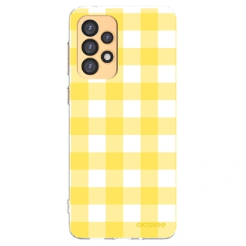 Picasee silikonowe przeźroczyste etui na Samsung Galaxy A33 5G A336 - Gride lemon