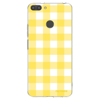 Picasee silikonowe przeźroczyste etui na Huawei P Smart - Gride lemon