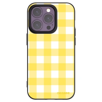 Picasee silikonowe czarne etui na Apple iPhone 14 Pro - Gride lemon