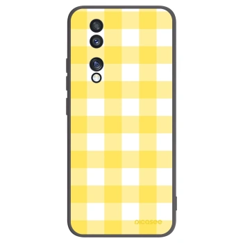 Picasee silikonowe czarne etui na Honor 70 - Gride lemon