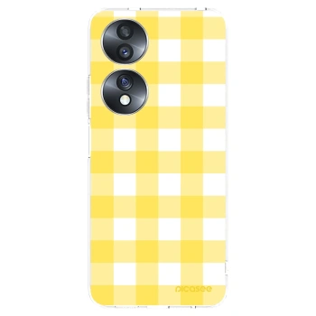 Picasee silikonowe przeźroczyste etui na Honor 70 - Gride lemon