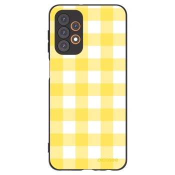 Picasee silikonowe czarne etui na Samsung Galaxy A23 A235F 4G - Gride lemon