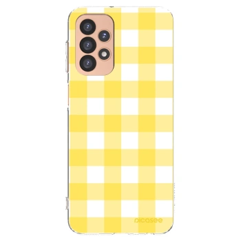 Picasee silikonowe przeźroczyste etui na Samsung Galaxy A23 A236B 5G - Gride lemon
