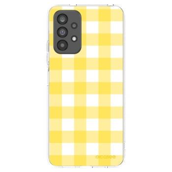 Picasee silikonowe przeźroczyste etui na Samsung Galaxy A73 5G - Gride lemon