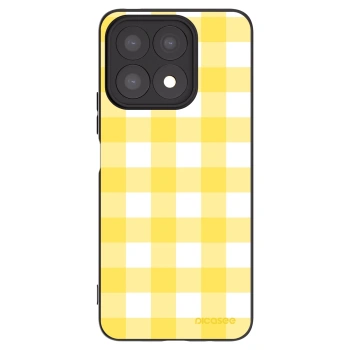 Picasee silikonowe czarne etui na Honor X8a - Gride lemon