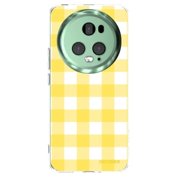 Picasee silikonowe przeźroczyste etui na Honor Magic5 Pro - Gride lemon