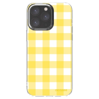 Picasee silikonowe przeźroczyste etui na Apple iPhone 15 Pro Max - Gride lemon