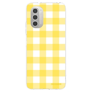 Picasee silikonowe przeźroczyste etui na Motorola Moto G51 - Gride lemon