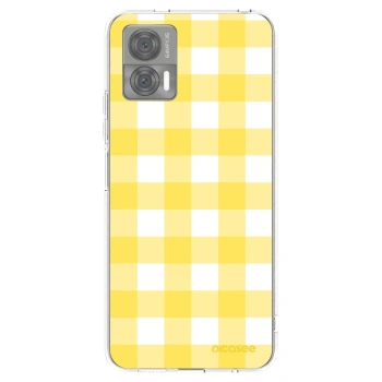 Picasee silikonowe przeźroczyste etui na Motorola Edge 30 Neo - Gride lemon