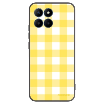 Picasee silikonowe czarne etui na Honor 70 Lite - Gride lemon