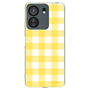 Picasee silikonowe przeźroczyste etui na Xiaomi Redmi 13C 4G - Gride lemon