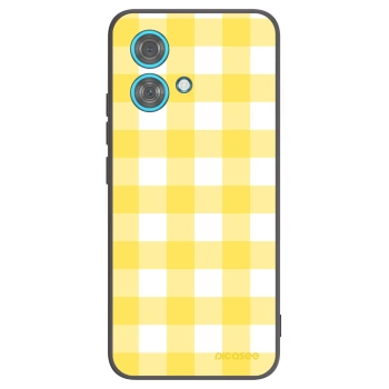 Picasee silikonowe czarne etui na Motorola Edge 40 Neo - Gride lemon