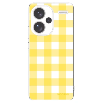 Picasee silikonowe przeźroczyste etui na Xiaomi Redmi Note 13 Pro+ 5G - Gride lemon