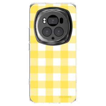 Picasee silikonowe przeźroczyste etui na Honor Magic6 Pro - Gride lemon