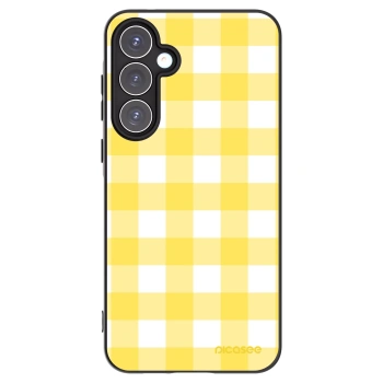 Picasee silikonowe czarne etui na Samsung Galaxy A55 5G A556B - Gride lemon
