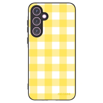 Picasee silikonowe czarne etui na Samsung Galaxy A35 5G A356B - Gride lemon