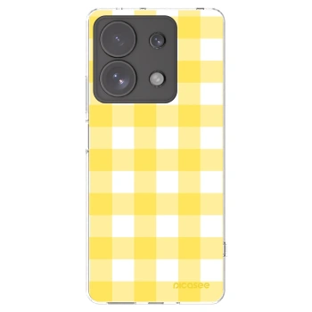 Picasee silikonowe przeźroczyste etui na Xiaomi Redmi Note 13 Pro 4G - Gride lemon
