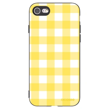 Picasee silikonowe czarne etui na Apple iPhone 8 - Gride lemon