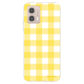 Picasee silikonowe przeźroczyste etui na Motorola Moto G53 5G - Gride lemon